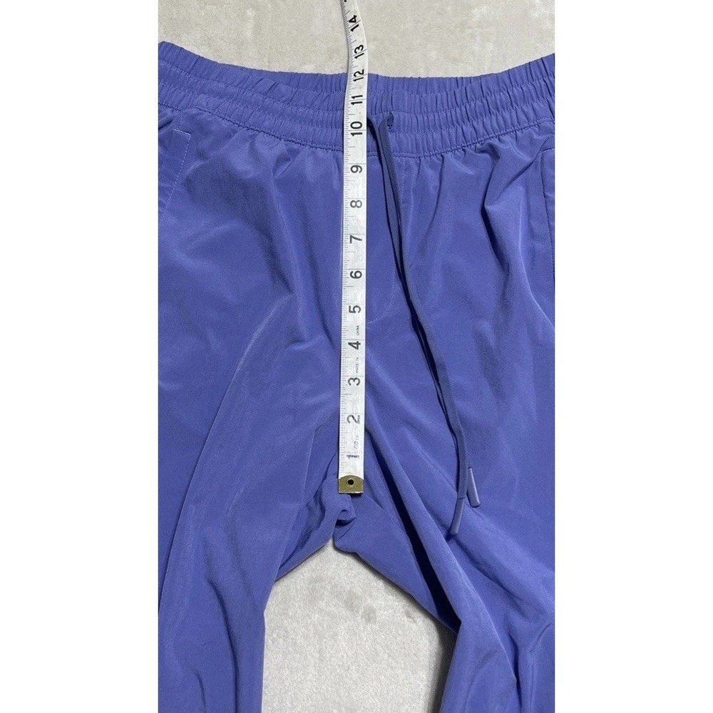 Athleta Crop Pants Womens Size 2 Arrival Purple Elastic Waist Drawstring Pull On - Picture 13 of 14